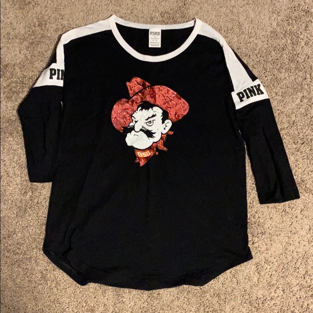 PINK Oklahoma State Tee